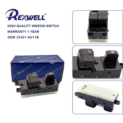 New Genuine Car Drive Left Front Master Power Window Lifter Switch 25401-9U11B for NISSAN INFINITI NOTE E11E 1.4 CAT 254019U11B